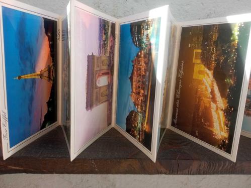 SOUVENIR DE PARIS (PARİS FRANSA ) -  18 ADETLİK AKORDİYON KARTPOSTAL TAKIMI