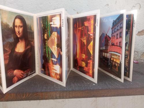 SOUVENIR DE PARIS (PARİS FRANSA ) -  18 ADETLİK AKORDİYON KARTPOSTAL TAKIMI