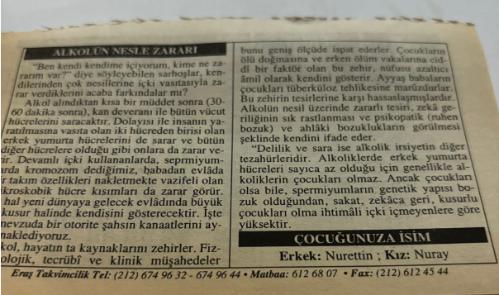 3 Eylül 2006-Orijinal Takvim Yaprağı-Doğum Günü-Söz,Nişan,Nikâh,Düğün ve Önemli Günler Hediyesi-ERAŞ Hizmet Takvimi-Ayet,Hadis (Hızır:151)-(Riyazü's Salihin,2/1373-Alkolün Nesle Zararı-Çocuğunuza İsim:NurettinErkek:,Kız:Nuray