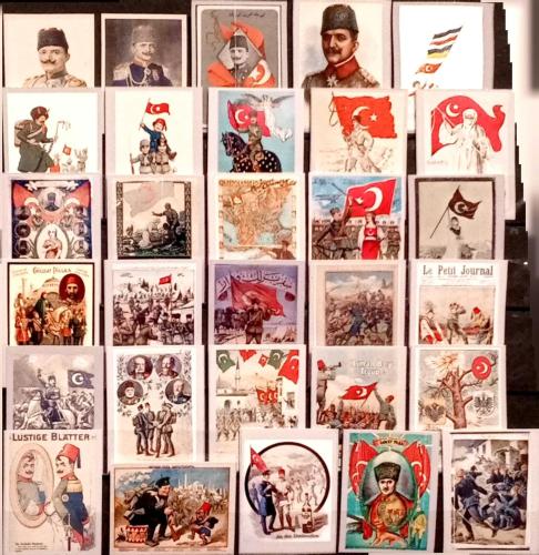 V.LOT.4    OSMANLI İMPARATORLUĞU  ZAMKSIZ VİNYET LOTU 30 ADET 3.8 X 2.8 CM YENİ BASIM