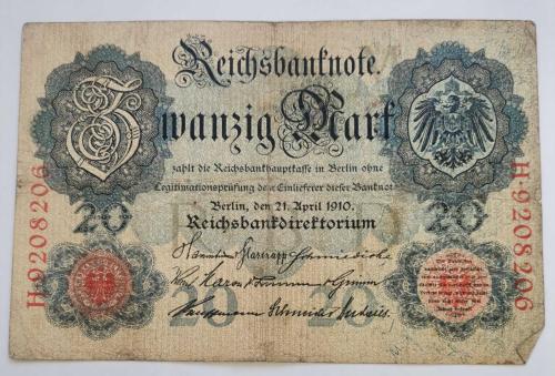 ALMANYA  1910  20  MARK