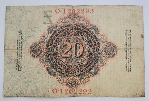 ALMANYA  1910  20  MARK