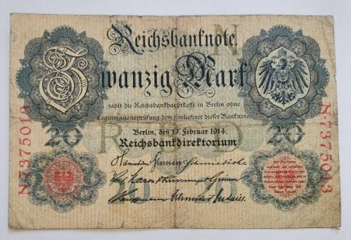 ALMANYA  1910  20  MARK