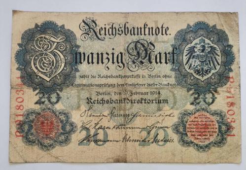 ALMANYA  1910  20  MARK