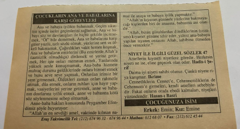 17 Aralık 2006-Orijinal Takvim Yaprağı-Doğum Günü-Söz,Nişan,Nikâh,Düğün ve Önemli Günler Hediyesi-ERAŞ Hizmet Takvimi-Ayet,Hadis (Kasım:40)-Mevlana Celaleddin-i Rumi'nin Vefatı (M.1273)-Çocukların Ana ve Babalarına Karşı Görevleri-Niyet İle İlgili Güzel Sözler-Çocuğunuza İsim:Erkek:Emin,Kız:Emine