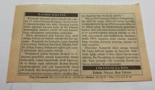 24 Aralık 2006-Orijinal Takvim Yaprağı-Doğum Günü-Söz,Nişan,Nikâh,Düğün ve Önemli Günler Hediyesi-ERAŞ Hizmet Takvimi-Ayet,Hadis (Kasım:47)-En Uzun Gecelerin Son Bulması-Kanser Tedavisi-Çocuğunuza İsim:Erkek:Feyyaz,Kız:Fehime