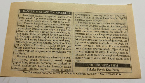 25 Aralık 2006-Orijinal Takvim Yaprağı-Doğum Günü-Söz,Nişan,Nikâh,Düğün ve Önemli Günler Hediyesi-ERAŞ Hizmet Takvimi-Ayet,Hadis (Kasım:48)-Gaziantep'in Kurtuluşu(1921)-Kanserle Savaşan Yiyecekler-Çocuğunuza İsim:Erkek:Fevzi,Kız:Feray