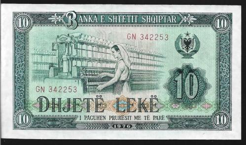 ** ARNAVUTLUK ( 10 * LEKE ) 1976 - ÇİL