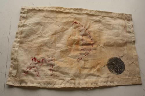 EL DİKİMİ  HİLAL-İ AHMER SANCAK  ARKASI MÜHÜRLÜ KOLLEKSİYON  NADİR KOLEKSİYONLUK