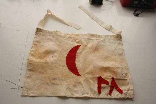 EL DİKİMİ  HİLAL-İ AHMER SANCAK  ARKASI MÜHÜRLÜ KOLLEKSİYON  NADİR KOLEKSİYONLUK