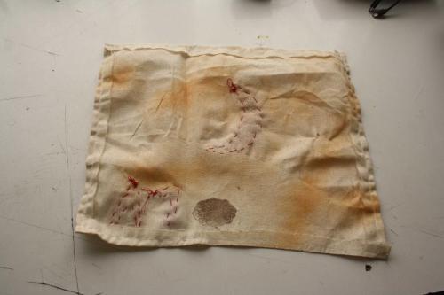 EL DİKİMİ  HİLAL-İ AHMER SANCAK  ARKASI MÜHÜRLÜ KOLLEKSİYON  NADİR KOLEKSİYONLUK