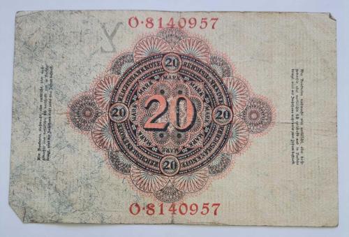 ALMANYA  1910  20  MARK