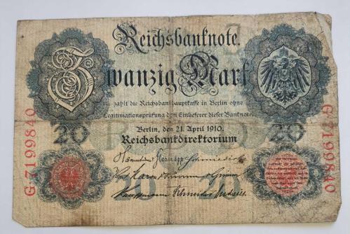 ALMANYA  1910  20  MARK