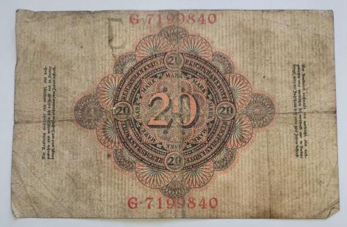 ALMANYA  1910  20  MARK