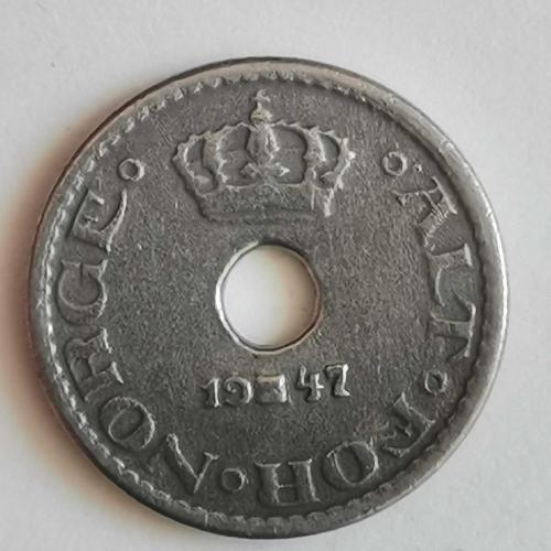 NORVEÇ  1947   10  ÖRE