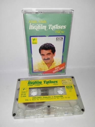 Kaset İbrahim Tatlıses Allah Allah, Hülya albümü. Orijinal. 1987 nora Kağıt Baskı. Sorunsuz çalışıyor. Koleksiyonluk
