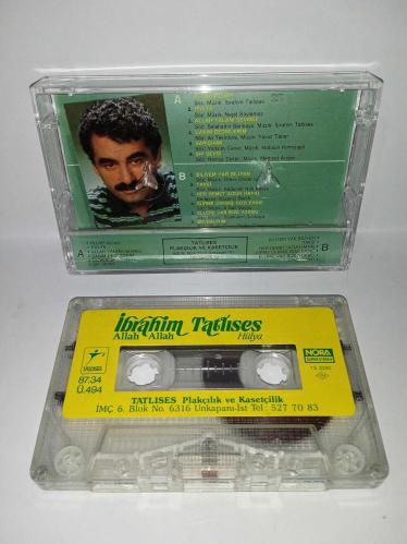 Kaset İbrahim Tatlıses Allah Allah, Hülya albümü. Orijinal. 1987 nora Kağıt Baskı. Sorunsuz çalışıyor. Koleksiyonluk