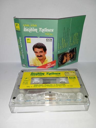 Kaset İbrahim Tatlıses Allah Allah, Hülya albümü. Orijinal. 1987 nora Kağıt Baskı. Sorunsuz çalışıyor. Koleksiyonluk