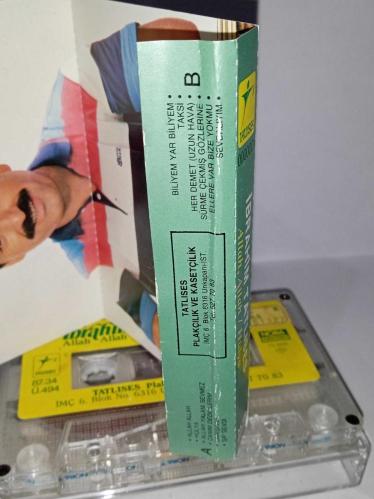 Kaset İbrahim Tatlıses Allah Allah, Hülya albümü. Orijinal. 1987 nora Kağıt Baskı. Sorunsuz çalışıyor. Koleksiyonluk