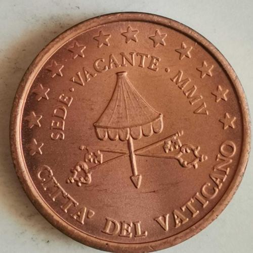 SPECIMEN  VATİKAN  2005    5  EUROCENT  GERÇEK OLMAYAN FANTAZİ PARA