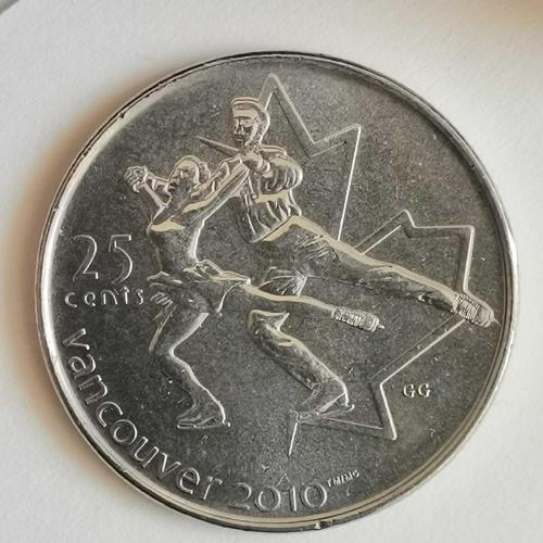 KANADA  2008   25  CENT  HATIRA   XXI Kış Olimpiyat Oyunları, Vancouver 2010 - Artistik Patinaj