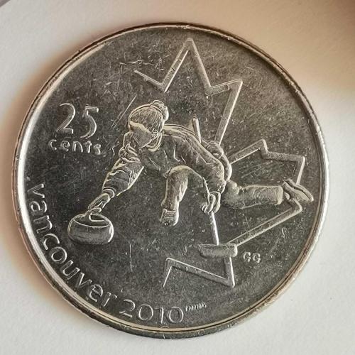 KANADA  2007   25  CENT  HATIRA   XXI Kış Olimpiyat Oyunları, Vancouver 2010 - Körling
