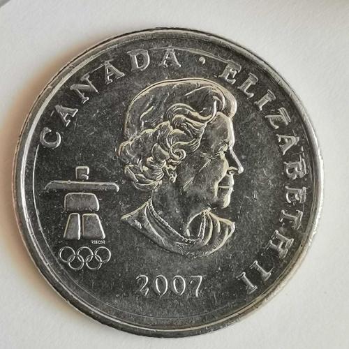 KANADA  2007   25  CENT  HATIRA   XXI Kış Olimpiyat Oyunları, Vancouver 2010 - Körling