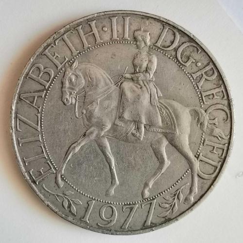 İNGİLTERE    1977    25  PENCE     HATIRA  Saltanatın  Jübilesi