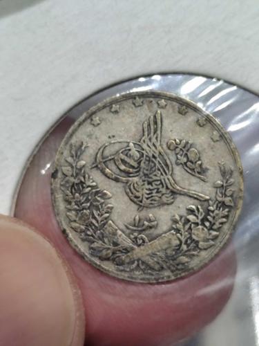 Sultan Abdülhamit 1293/10 Mısır Baskı Gümüş 1 Kuruş
