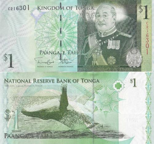 Tonga 2009 Yılı 1 Pa’anga Yabancı Kağıt Para Çil ( UNC ) Koleksiyon Para