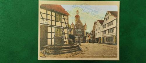 2000 YILI  Almanya'nın Treysa şehrindeki tarihi pazar yerine ait  .Papermoney 2000 Maastricht etkinliği için basılmış özel bir anı parası 75 PHENİNG  DEĞERİNDE NOTGELD RESİMDE GÖRÜLDÜĞÜ GİBİ.