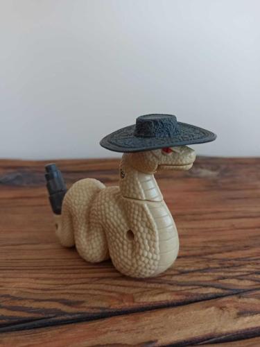 vintage ''Rango Çıngıraklı Jake (Rattlesnake Jake)orijinal figür oyuncak & 12 cm