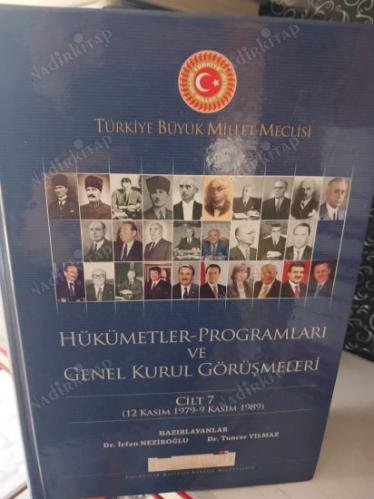 HÜKÜMETLER PROGRAMLARI VE GENEL KURUL GÖRÜŞMELERİ - 10 CİLT TAKIM, CİLTLİ