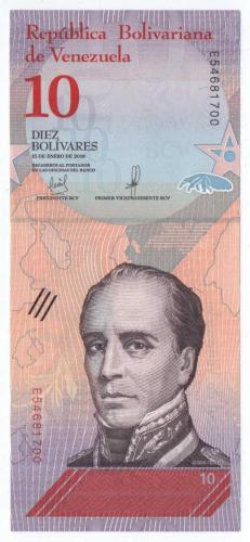 Venezuela 2018 Yılı 10 Bolivar ÇİL