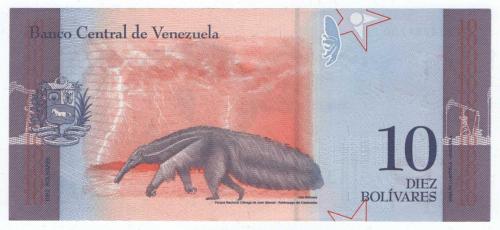 Venezuela 2018 Yılı 10 Bolivar ÇİL
