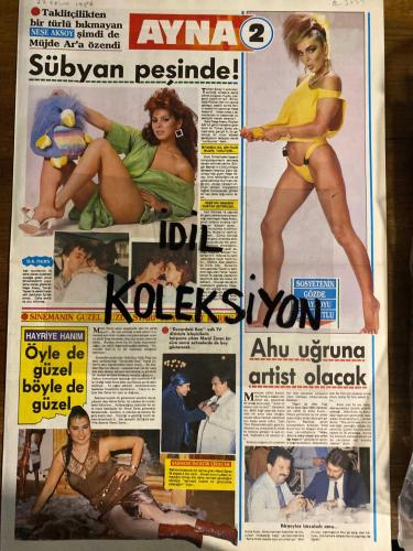 AYNA 2 AKTÜELİTE VE MAGAZİN GAZETESİ - DOĞUM GÜNÜ HEDİYESİ (TURKİSH - NEWSPAPER) - 22 EKİM 1986 - TAM TAKIM 4 SAYFADIR -Neşe Aksoy-Müjde Ar-Suha Kutlu-Ahu Tuğba-Meral Zeren-Hayriye Hanım-Murat Soydan-Serpil Çakmaklı-Hülya Süer-Mehmet Ali Erbil-Çiğdem Tunç-Burçin Orhon-Salih Güney-Demet Barlas-Meltem Özdemir-Didem Özdemir-Nevzat Ayaz-Selahattin Beyazıt-Ayşe Beyazıt-Nevzat Bey-Rana Pirinçcioğlu-Füsun Karakaşlı-Haldun Güven-Metin Aşık-Cüneyt Konur-Nejat Eczacıbaşı-Bahri Eczacıbaşı-Alev Berk-Filiz Özak-Inci Kıraç-Necla Yazar-Serf Egeli-Oktay Malkoç-Deniz Malkoç-Nilgün Esin-Zeynep Öğüncü-Gül Dürüst-Ekrem Orhon-Dr Adel Zu-Aslı Koral-Semih Koşar-Meral Galer-Turhan Gül-Ahmet Güneş-Lütfü Toker-Alev Esen-Metin Esen-Murat Murathanoğlu-Bilge Seçkin-Safiye Kinc-İnci Ezrah-Birol Saruhan-Ayşe Gönen-Güneş Taner-Feyza Taner-Berat Polat-Selahattin Bey-Ayşe Hanım-Arzu Hanım-Handan Kılıçcı-Sinan Bey