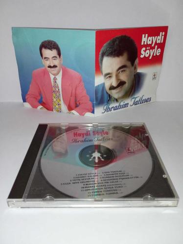 Cd İbrahim Tatlıses haydi söyle albümü. Orijinal. kırmızı bandrollü dönem baskı albüm. Dinlemeyi etkilemeyen çizikler var sorunsuz çalışıyor