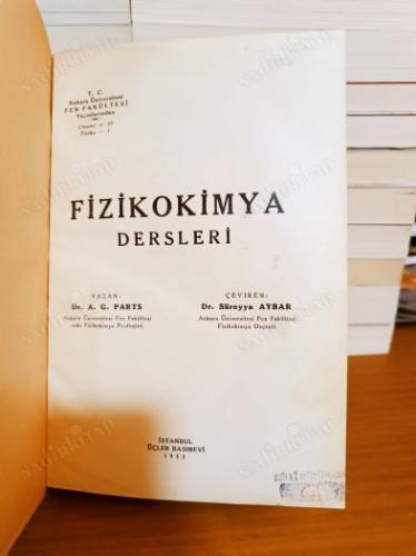 FİZİKOKİMYA DERSLERİ