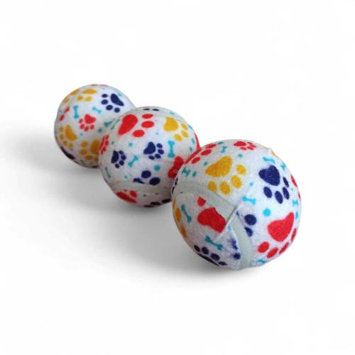 hureggo concept ''pati desenli kedi köpek oyun topu 3'lü paket