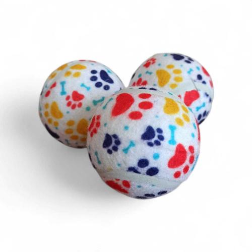 hureggo concept ''pati desenli kedi köpek oyun topu 3'lü paket