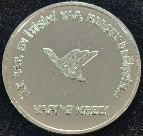 9 Eylül 2004 Yapı Kredi Bankası 60. Yıl Hatıra Madalyonu