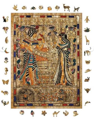 WePuzzleUp Ahşap Puzzle - Antik Mısır - 450 Parça, 29x39 cm