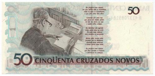 Brezilya 1990 Yılı 50 Yeni Cruzeiro Çil