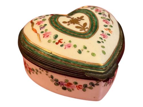 fransız el boyama mineli porselen bonboniyer - 8 cm 8 cm 4 cm