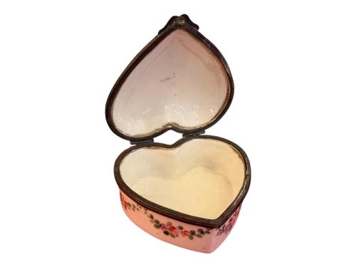 fransız el boyama mineli porselen bonboniyer - 8 cm 8 cm 4 cm