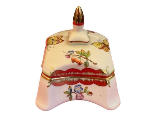 herend el boyama porselen bonboniyer - 7 cm 7 cm 8,5 cm