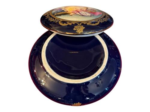 limoges el boyama büyük boy porselen bonboniyer - 17 cm 6,5 cm