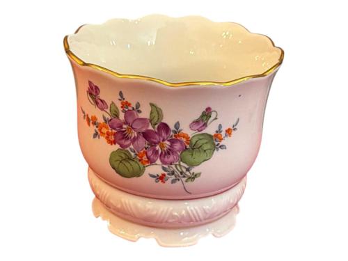 meissen el boyama minik porselen vazo - 9,5 cm 8 cm ölçülerinde