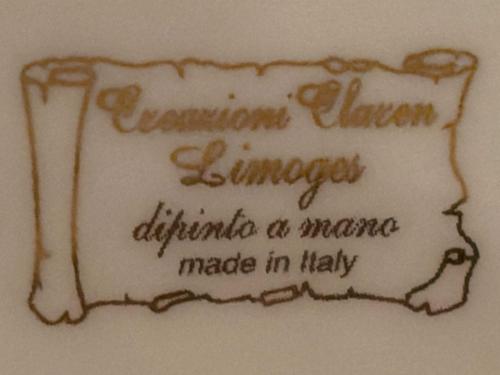 limoges porselen dekor tabağı tabak - 24,5 cm 18 cm 4 cm ölçülerinde