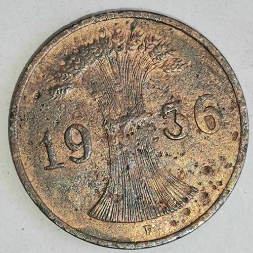 ALMANYASI  1936 F     1  PFENNIG